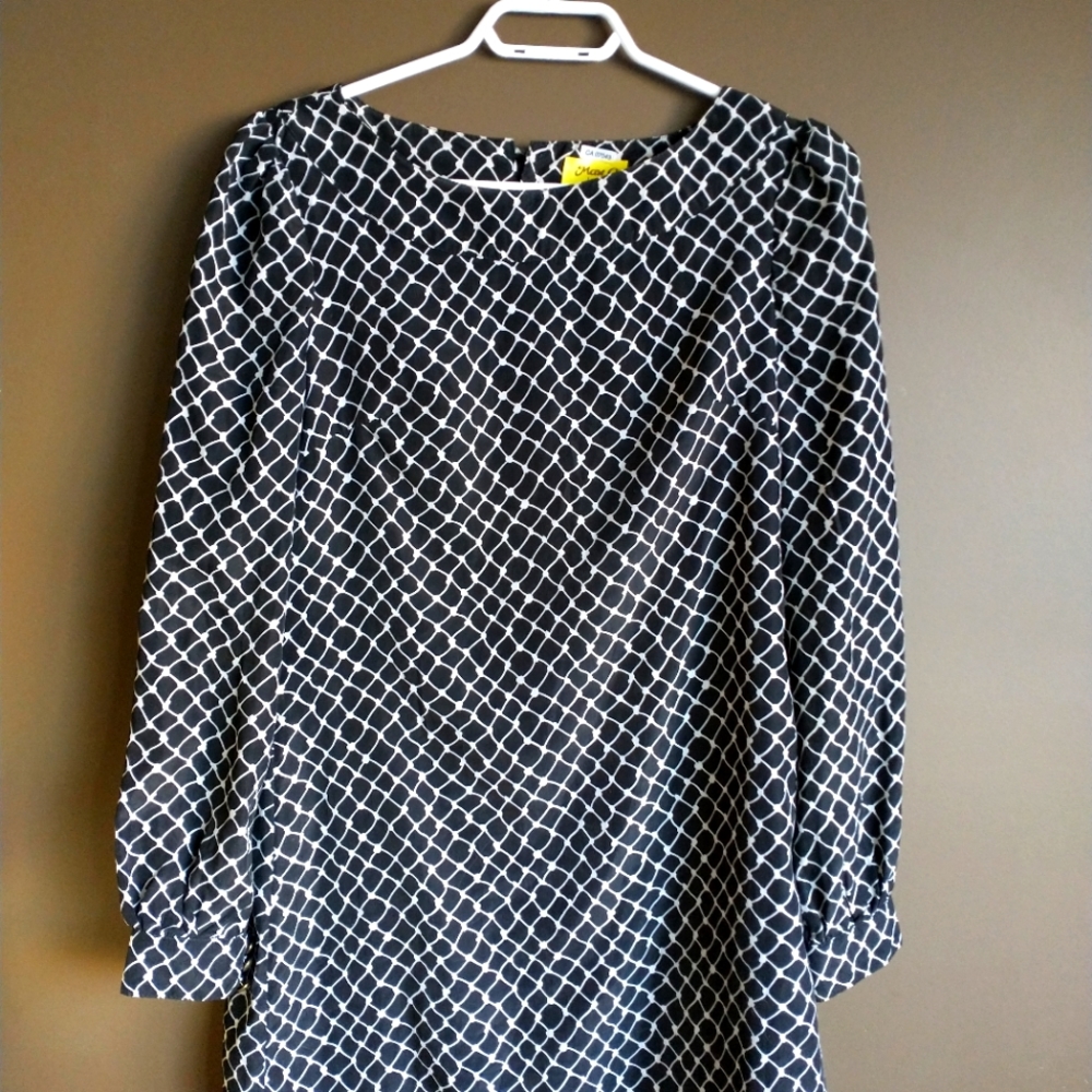 Medium Max C cut out back trapeze dress